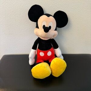 Disney Mickey Mouse Plush Toy - Black, Red, Yellow